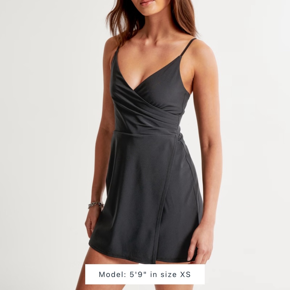abercrombie and fitch wrap traveler mini dress